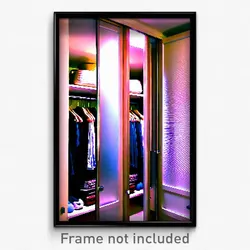 Pixel Art Poster - Modest Closet (8 Bit Psychedelic Trippy Video Game Print)