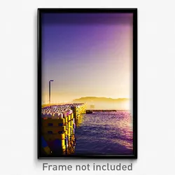 Pixel Art Poster - Plastic Jetty (8 Bit Psychedelic Trippy Video Game Print)