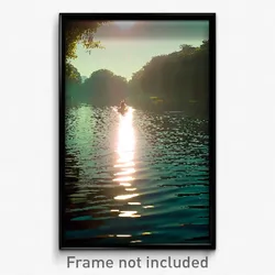 Pixel Art Poster - Lovely Backwater (8 Bit Psychedelic Trippy Video Game Print)