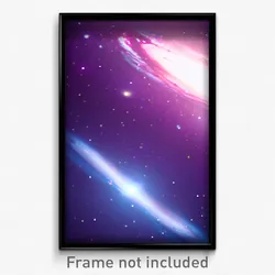 Pixel Art Poster - Subtle Galaxy (8 Bit Psychedelic Trippy Video Game Print)