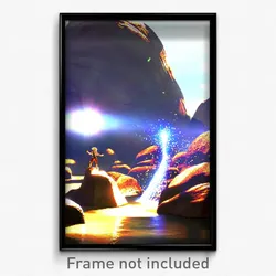 Pixel Art Poster - Dazzling Rock (8 Bit Psychedelic Trippy Video Game Print)