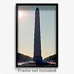 Pixel Art Poster - Huge Obelisk (8 Bit Psychedelic Trippy Video Game Print)