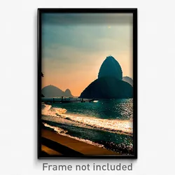Pixel Art Poster - Tan Rio De Janeiro (8 Bit Psychedelic Video Game Print)