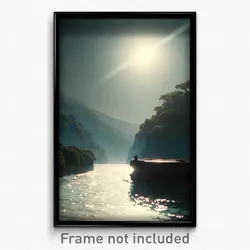 Pixel Art Poster - Unknown Vista (8 Bit Psychedelic Trippy Video Game Print)