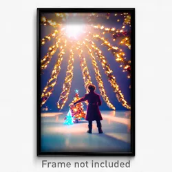 Pixel Art Poster - Infinite Christmas (8 Bit Psychedelic Video Game Print)