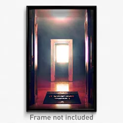 Pixel Art Poster - Secret Trapdoor (8 Bit Psychedelic Trippy Video Game Print)