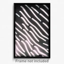 Pixel Art Poster - Colorless Matrix (8 Bit Psychedelic Trippy Video Game Print)