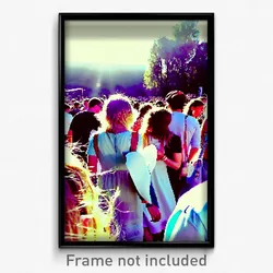 Pixel Art Poster - Worn Music Festival (8 Bit Psychedelic Video Game Print)