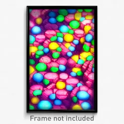Pixel Art Poster - Multicolored Mine (8 Bit Psychedelic Trippy Video Game Print)