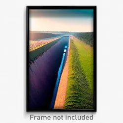 Pixel Art Poster - Massive Ditch (8 Bit Psychedelic Trippy Video Game Print)