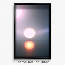 Pixel Art Poster - Bright Circle (8 Bit Psychedelic Trippy Video Game Print)