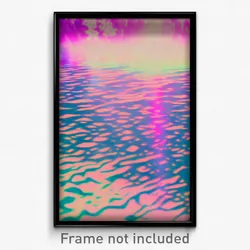 Pixel Art Poster - Glitchy Flood (8 Bit Psychedelic Trippy Video Game Print)