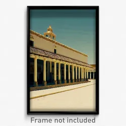 Pixel Art Poster - Deserted Balistraria (8 Bit Psychedelic Video Game Print)