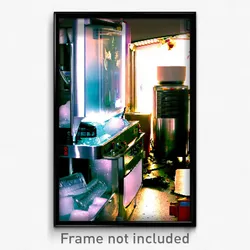 Pixel Art Poster - Cluttered Ice Machine (8 Bit Psychedelic Video Game Print)