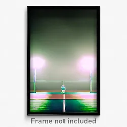 Pixel Art Poster - Gloomy Court (8 Bit Psychedelic Trippy Video Game Print)