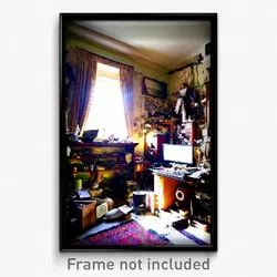 Pixel Art Poster - Cluttered Demesne (8 Bit Psychedelic Trippy Video Game Print)