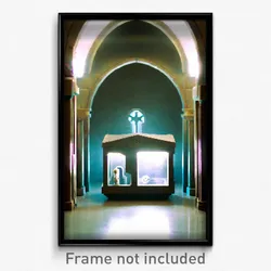 Pixel Art Poster - Plastic Crypt (8 Bit Psychedelic Trippy Video Game Print)