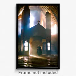 Pixel Art Poster - Underground Nunnery (8 Bit Psychedelic Video Game Print)