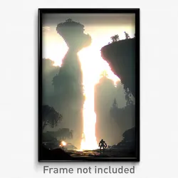 Pixel Art Poster - Unknown Badland (8 Bit Psychedelic Trippy Video Game Print)