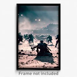 Pixel Art Poster - Complicated Battlefield (8 Bit Psychedelic Video Game Print)