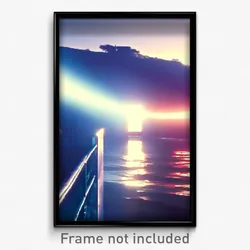 Pixel Art Poster - Ample Channel (8 Bit Psychedelic Trippy Video Game Print)