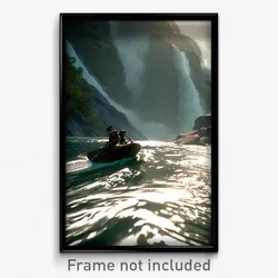 Pixel Art Poster - Accurate Rapids (8 Bit Psychedelic Trippy Video Game Print)
