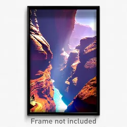 Pixel Art Poster - Elaborate Canyon (8 Bit Psychedelic Trippy Video Game Print)