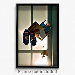 Pixel Art Poster - Tattered Shoebox (8 Bit Psychedelic Trippy Video Game Print)