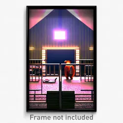 Pixel Art Poster - Rare Kennel (8 Bit Psychedelic Trippy Weird Video Game Print)