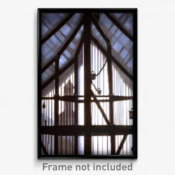 Pixel Art Poster - Unusual Portcullis (8 Bit Psychedelic Video Game Print)