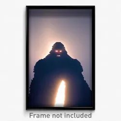 Pixel Art Poster - Dark Giant (8 Bit Psychedelic Trippy Weird Video Game Print)