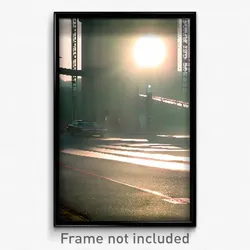Pixel Art Poster - Smoggy Junction (8 Bit Psychedelic Trippy Video Game Print)