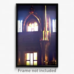 Pixel Art Poster - Notable Keep (8 Bit Psychedelic Trippy Video Game Print)
