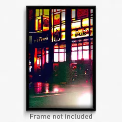 Pixel Art Poster - Noted Pub (8 Bit Psychedelic Trippy Weird Video Game Print)