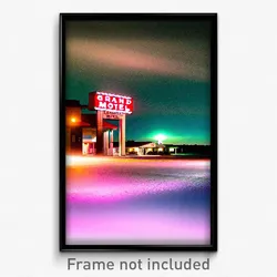 Pixel Art Poster - Grand Motel (8 Bit Psychedelic Trippy Weird Video Game Print)