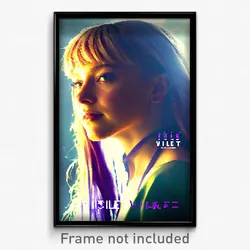 Pixel Art Poster - Violet Vike (8 Bit Psychedelic Trippy Weird Video Game Print)