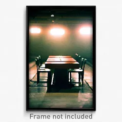 Pixel Art Poster - Underground Table (8 Bit Psychedelic Trippy Video Game Print)