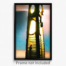 Pixel Art Poster - Extra Small Outback (8 Bit Psychedelic Video Game Print)