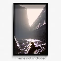 Pixel Art Poster - Damaged Channel (8 Bit Psychedelic Trippy Video Game Print)