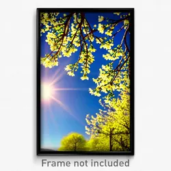 Pixel Art Poster - Buzzing Spring (8 Bit Psychedelic Trippy Video Game Print)