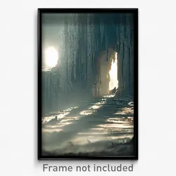 Pixel Art Poster - Grimy Gully (8 Bit Psychedelic Trippy Weird Video Game Print)