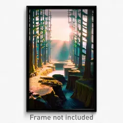 Pixel Art Poster - Wiry Rill (8 Bit Psychedelic Trippy Weird Video Game Print)