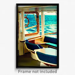 Pixel Art Poster - Nautical Seat (8 Bit Psychedelic Trippy Video Game Print)