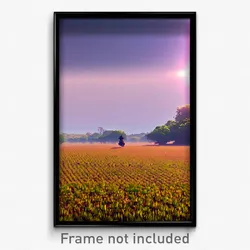 Pixel Art Poster - Average Plains (8 Bit Psychedelic Trippy Video Game Print)