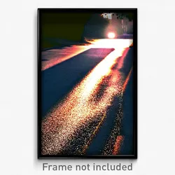 Pixel Art Poster - Shadowy Lane (8 Bit Psychedelic Trippy Video Game Print)