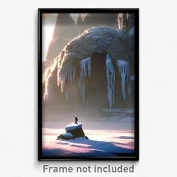 Pixel Art Poster - Frozen Megalith (8 Bit Psychedelic Trippy Video Game Print)