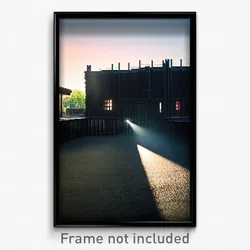 Pixel Art Poster - Black Yard (8 Bit Psychedelic Trippy Weird Video Game Print)