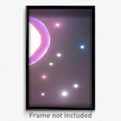 Pixel Art Poster - Squiggly Space (8 Bit Psychedelic Trippy Video Game Print)