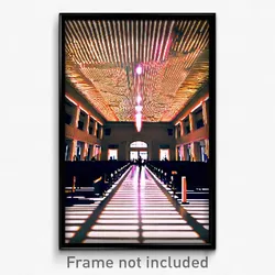 Pixel Art Poster - Immaculate Commons (8 Bit Psychedelic Video Game Print)