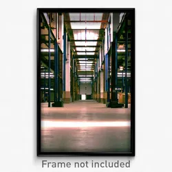Pixel Art Poster - Vacant Warehouse (8 Bit Psychedelic Trippy Video Game Print)